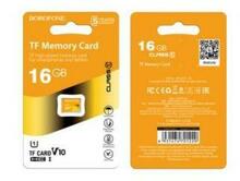 Mälukaart Borofone microSD SDHC, CL10, 16GB