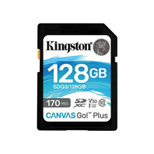 Mälukaart Kingston Canvas Go Plus SDG3, SDXC, UHS-I, CL10, 128GB