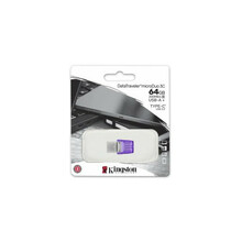 USB mälupulk Kingston DataTraveler DT Micro Duo 3C, 64GB, lilla