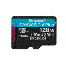 Mälukaart Kingston Canvas Go Plus SDCG3, microSDXC, UHS-I, CL10, 128GB