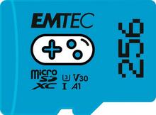 Mälukaart Emtec ECMSDM256GXCU3G Gaming, microSDXC, UHS-I, CL10, 256GB, sinine