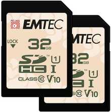 Mälukaart Emtec SD UHS-I U1 V10, 32GB, 2 tk