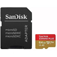 Mälukaart Sandisk Extreme Plus SDSQXBU-064G-GN6MA microSDXC, UHS-I, 64GB