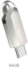 USB mälupulk Hoco UD8 USB3.0, USB A + USB C, 64GB