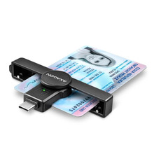 ID-kaardi lugeja Axagon CRE-SMPC, USB-C, must