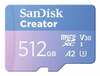 Mälukaart Sandisk Creator SDSQXAV-512G-GN6MS, microSDXC, UHS-I, 512GB