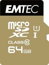 Mälukaart Emtec Elite Gold ECMSDM64GXC10GP microSDXC, UHS-I, CL10, 64GB