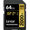 Mälukaart Lexar Professional 2000x LSD2000064G, SDXC, UHS-II, CL10, 64GB
