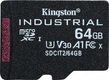 Mälukaart Kingston Industrial SDCIT2/64GBSP microSDXC, UHS-I, CL10, 64GB