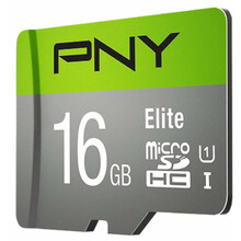 Mälukaart PNY Elite P-SDU16GU185GW-GE microSDHC, UHS-I, CL10, 16GB