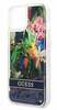 Telefoniümbris Guess GUHCP14MLFLSB Flower Liquid Glitter, Apple iPhone 14 Plus, sinine