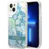 Telefoniümbris Guess GUHCP14SLFLSN Flower Liquid Glitter, Apple iPhone 14, roheline