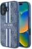 Telefoniümbris Guess 4G Printed Stripes MagSafe, Apple iPhone 16, sinine