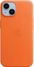 Telefoniümbris Apple Leather Case with MagSafe, Apple iPhone 14, oranž