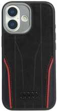 Audi R8 Genuine Leather MagSafe ümbris, Apple iPhone 17, must/punane
