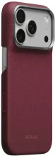 PITAKA Edge Argyle MagSafe ümbris, iPhone 18 Pro/17 Pro, bordo