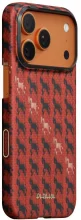 Telefoniümbris PITAKA Edge Case Happiness Rides In, iPhone 17 Pro Max, Cinnabar Steed