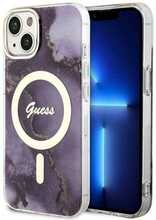 Telefoniümbris Guess Golden Marble MagSafe GUHMP14SHTMRSU, Apple iPhone 14, lilla