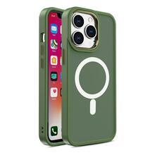 Telefoniümbris Hurtel Armored Magnetic MagSafe Color Matte, Apple iPhone 14 Plus, roheline