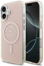 Karl Lagerfeld IML Karl RSG Logo MagSafe ümbris, Apple iPhone 17, roosa