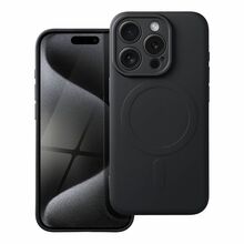 Telefoniümbris Silicone Mag Cover, OEM, iPhone 15 Pro, must