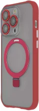 TECTO SHIELD Ring Secure Mag ümbris, Apple iPhone 15 Pro 6,1, punane