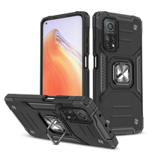 Wozinsky Ring Armor Tough Hybrid ümbris magnetiga, Xiaomi Poco M4 Pro 5G / Redmi Note 11 5G, must