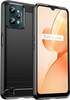 Telefoniümbris Hurtel Carbon Case, Realme C31, must