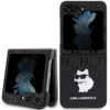 Karl Lagerfeld Saffiano Monogram Choupette Pin KLHCZF5SAPCHNPK ümbris, Samsung Galaxy Z Flip 5, must