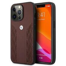BMW Leather Curve Perforate BMHCP13LRSPPR ümbris, Apple iPhone 13 Pro/13, punane