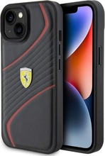 Telefoniümbris Ferrari Twist Metal Logo FEHCP15SPTWK, Apple iPhone 15, must