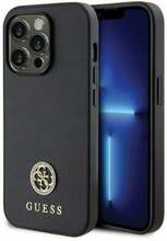 Telefoniümbris Guess Strass Metal Logo GUHCP14LPS4DGPK, Apple iPhone 14 Pro, must
