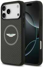 Aston Martin HC Kevlar Counter Design MagSafe ümbris, Apple iPhone 17 Pro Max, must