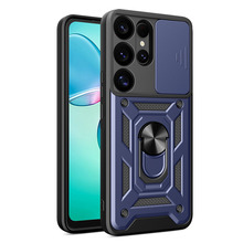 Telefoniümbris Hurtel Hybrid Armor Camshield, Samsung Galaxy S25 Ultra, sinine