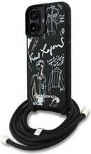 Telefoniümbris Karl Lagerfeld Crossbody Case KLHCP16SPGGRMPCK, Apple iPhone 16, must