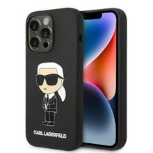 Telefoniümbris Karl Lagerfeld Silicone Ikonik KLHCP14LSNIKBCK, Apple iPhone 14 Pro, must