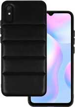 Telefoniümbris Leather 3D TOPT, Xiaomi Redmi 9A D2, must