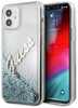 Telefoniümbris Guess GUHCP12SGLVSBL Glitter Vintage Script, Apple iPhone 12 Mini, sinine