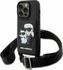 Telefoniümbris Karl Lagerfeld Crossbody Saffiano KLHCP14LCSAKCPMK, Apple iPhone 14 Pro, must