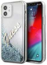 Telefoniümbris Guess GUHCP12SGLVSBL Glitter Vintage Script, Apple iPhone 12 Mini, sinine