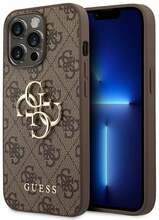 Telefoniümbris Guess GUHCP14S4GMGBR 4G Big Metal Logo, Apple iPhone 14, pruun