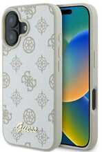 Telefoniümbris Guess Peony Script Logo MagSafe GUHMP16SPGPYSH, Apple iPhone 16, valge