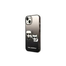 Telefoniümbris Karl Lagerfeld KLHCP14STGKCK Gradient Ikonik Karl & Choupette, Apple iPhone 14, must