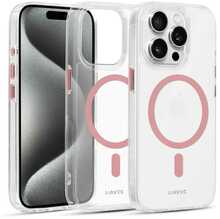Telefoniümbris Liavec Glossy MagSafe Clear, Apple iPhone 15 Pro Max, roosa
