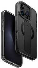 Telefoniümbris UNIQ Heldro Max Magclick Charging, Apple iPhone 16 Pro 6.3, must/vapour smoke