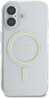 Telefoniümbris Guess IML Glitter Ring MagSafe GUHMP16SHFGERET, Apple iPhone 16, läbipaistev