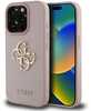 Telefoniümbris Guess PU Grained 4G Metal Logo, Apple iPhone 15 Pro, roosa