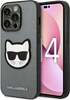 Telefoniümbris Karl Lagerfeld KLHCP14LSAPCHG Saffiano Choupette Head Patch, Apple iPhone 14 Pro, hõbedane
