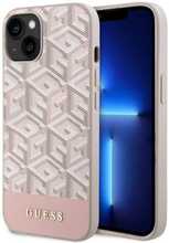 Telefoniümbris Guess GCube Stripes MagSafe GUHMP14MHGCFSEP, iPhone 14 Plus, roosa