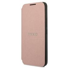 Telefoniümbris Guess GUBKS22MPSASBPI Book Saffiano Stripes, Samsung Galaxy S22 Plus, roosa